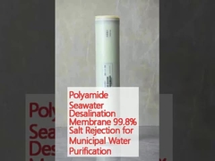Polyamide Seawater Desalination Membrane 99.8% Salt Rejection for Municipal Water Purification